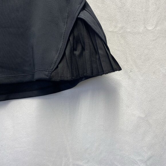 DGD Inner Short Mid-Waisted Athletic Tennis Skirt Women Small Black Stretch New - Picture 6 of 12